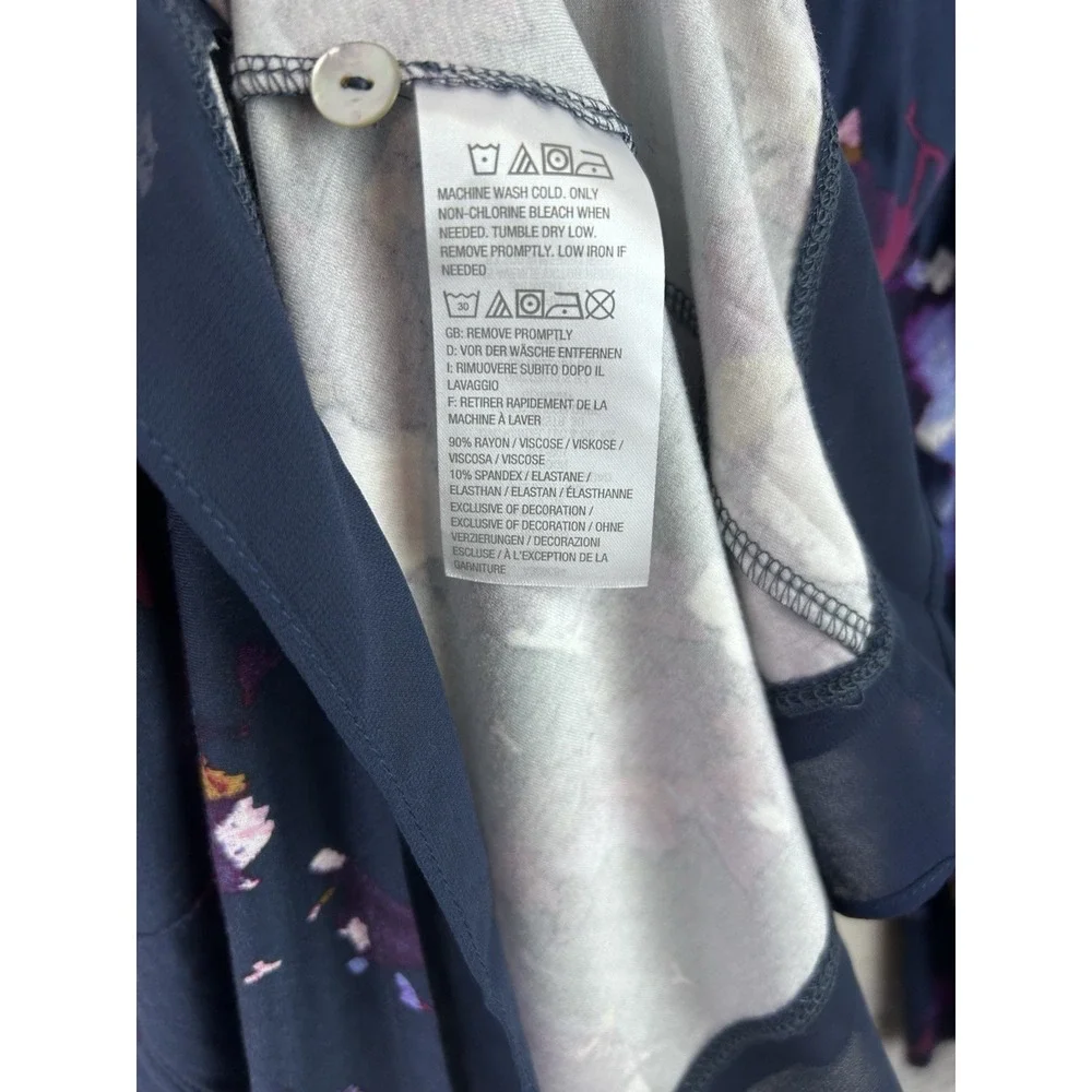 Logo Lori Goldstein Women's Medium Button Up Cardigan